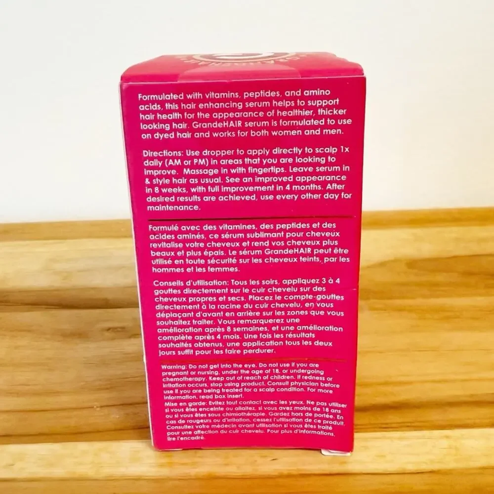 NIB GRANDE COSMETICS Grande Hair Hair Enhancing Serum